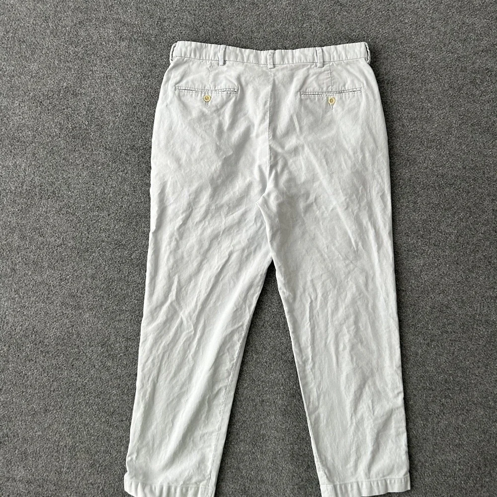 Brooks Brothers Hudson Pants Mens 38x30 Light Blue Striped Chino Cotton Casual‎